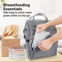 Load image into Gallery viewer, 14pk Comfy Organic Nursing Pads, Reusable Breastfeeding Pads