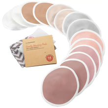 Load image into Gallery viewer, 14pk Comfy Organic Nursing Pads, Reusable Breastfeeding Pads