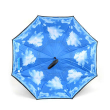 Load image into Gallery viewer, Selini New York - Blue Sky Double Layer Inverted Umbrella