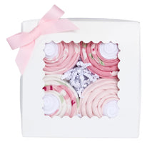 Load image into Gallery viewer, Baby Blanket & Sock Cupcake Gift Set (Girl or Boy) - Perfect for Baby Showers! | The Baby Blossom Company