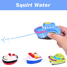 Load image into Gallery viewer, Fun-Filled Floating Ferry Boat Toy Set | 4 Mini Cars, 4 Boat Squirters, and Slide-Out Ramp