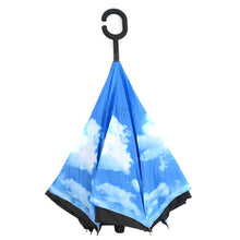 Load image into Gallery viewer, Selini New York - Blue Sky Double Layer Inverted Umbrella