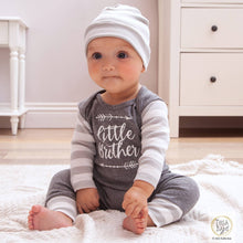 Load image into Gallery viewer, Tesa Babe - Baby Boy's "Little Brother" Cotton Romper