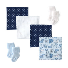 Load image into Gallery viewer, Baby Blanket & Sock Cupcake Gift Set (Girl or Boy) - Perfect for Baby Showers! | The Baby Blossom Company