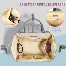 Load image into Gallery viewer, Quilted Diaper Baby Backpack