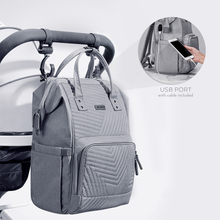 Load image into Gallery viewer, Quilted Diaper Baby Backpack