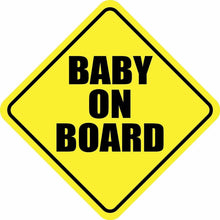 Load image into Gallery viewer, Baby On Board Sticker Decal Child Car Sign made In USA