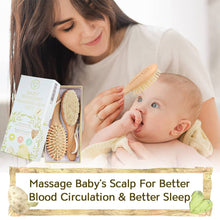 Load image into Gallery viewer, KeaBabies Luxurious All Natural Hair brush Set - Great Baby Shower Gift