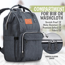 Load image into Gallery viewer, Original Diaper Bag Backpack (Mystic Gray)