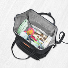 Load image into Gallery viewer, Original Diaper Backpack with Changing Pad (Trendy Black) by KeaBabies