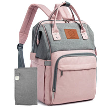 Load image into Gallery viewer, Original Diaper Backpack with Changing Pad (Trendy Black) by KeaBabies