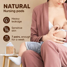 Load image into Gallery viewer, KeaBabies SOOTHE Organic Nursing Pads (Lovelle, Medium 3.9") 14 pack