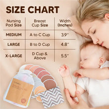 Load image into Gallery viewer, KeaBabies SOOTHE Organic Nursing Pads (Lovelle, Medium 3.9") 14 pack