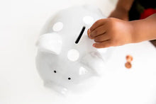 Load image into Gallery viewer, Cute Nursery Polka Dot Piggy Bank: The Perfect Shower Gift!