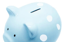 Load image into Gallery viewer, Cute Nursery Polka Dot Piggy Bank: The Perfect Shower Gift!