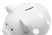 Load image into Gallery viewer, Cute Nursery Polka Dot Piggy Bank: The Perfect Shower Gift!