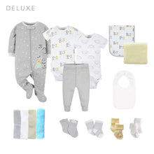 Load image into Gallery viewer, Neutral Baby Shower "Flowers" - Made of Baby items Theme - Baby Animals