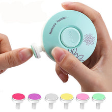 Load image into Gallery viewer, Electric Baby Nail Trimmer Nail Polisher Infant Manicure Scissors
