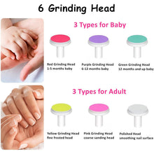 Load image into Gallery viewer, Electric Baby Nail Trimmer Nail Polisher Infant Manicure Scissors