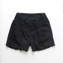 Load image into Gallery viewer, Women's Maternity Low-waisted Denim Shorts