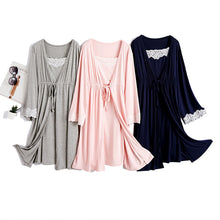 Load image into Gallery viewer, Pampered Mom Maternity Sleepwear (Gown and Robe)