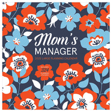 Load image into Gallery viewer, 2025 Mom’s Manager Wall Calendar – Family Organizer with Space for Up to 7 Members
