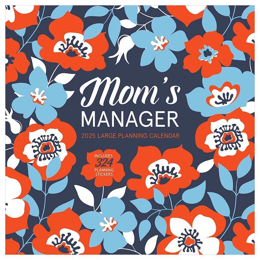 2025 Mom’s Manager Wall Calendar – Family Organizer with Space for Up to 7 Members