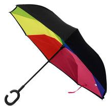 Load image into Gallery viewer, Selini New York - Rainbow Double Layer Inverted Umbrella
