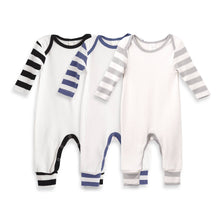 Load image into Gallery viewer, Tesa Babe - Newborn Baby Boy&#39;s Stripe Sleeves Cotton Romper
