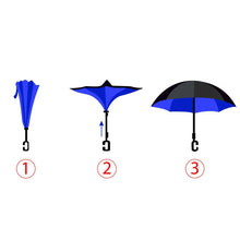 Load image into Gallery viewer, Selini New York - Blue Sky Double Layer Inverted Umbrella
