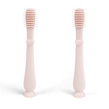 Load image into Gallery viewer, Baby Finger Toothbrush &amp; Tongue Cleaner Oral Set 3m+ (Blush) or (Sand)
