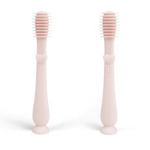 Baby Finger Toothbrush & Tongue Cleaner Oral Set 3m+ (Blush) or (Sand)