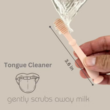 Load image into Gallery viewer, Baby Finger Toothbrush &amp; Tongue Cleaner Oral Set 3m+ (Blush) or (Sand)
