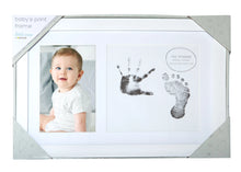 Load image into Gallery viewer, Baby&#39;s Print Frame &amp; Ink Kit, White, by Little Pear
