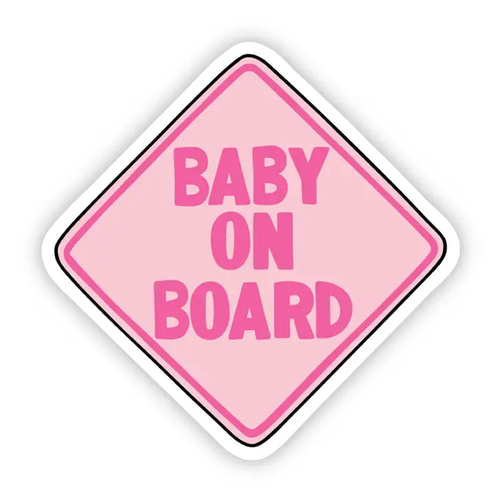 Baby On Board Decal Sticker (Pink or Blue)