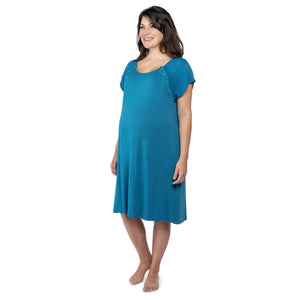 Three Little Tots Maternity Mommy Labor and Delivery/Nursing Gown - Comfortable and Functional