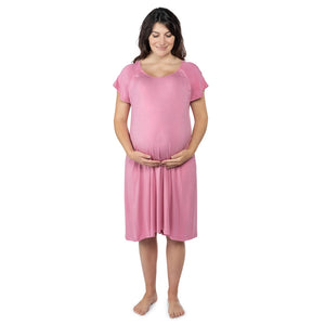 Three Little Tots Maternity Mommy Labor and Delivery/Nursing Gown - Comfortable and Functional