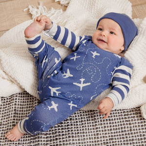 Tesa Babe - Baby Boy's Airplanes Cotton Romper