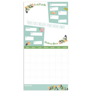 Baby's First Year Floral Open Dated Wall Calendar