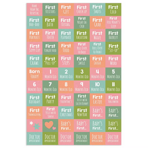 Baby's First Year Floral Open Dated Wall Calendar