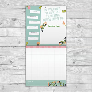 Baby's First Year Floral Open Dated Wall Calendar