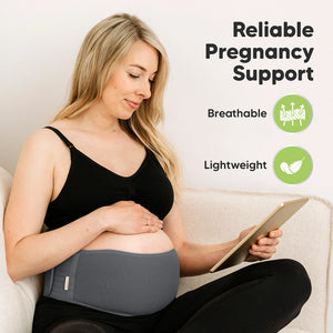 KeaBabies Ease Maternity Support Belt: Your Uplifting Companion in Mystic Grey or Black