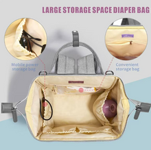 Load image into Gallery viewer, Quilted Diaper Baby Backpack
