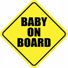 Load image into Gallery viewer, Baby On Board Sticker Decal Child Car Sign made In USA
