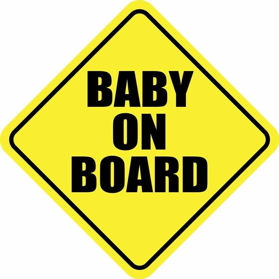 Baby On Board Sticker Decal Child Car Sign made In USA