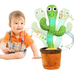 Dancing Cactus Mimicking Toy, USB Rechargeable, 120 Songs