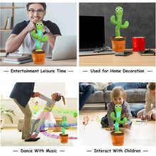 Load image into Gallery viewer, Dancing Cactus Mimicking Toy, USB Rechargeable, 120 Songs
