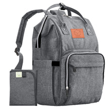 Load image into Gallery viewer, Original Diaper Backpack with Changing Pad (Trendy Black) by KeaBabies
