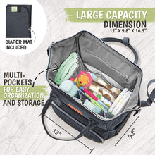 Load image into Gallery viewer, Original Diaper Bag Backpack (Mystic Gray)
