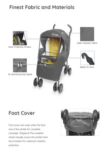 Elegance Plus Stroller Weather Shield by Manito